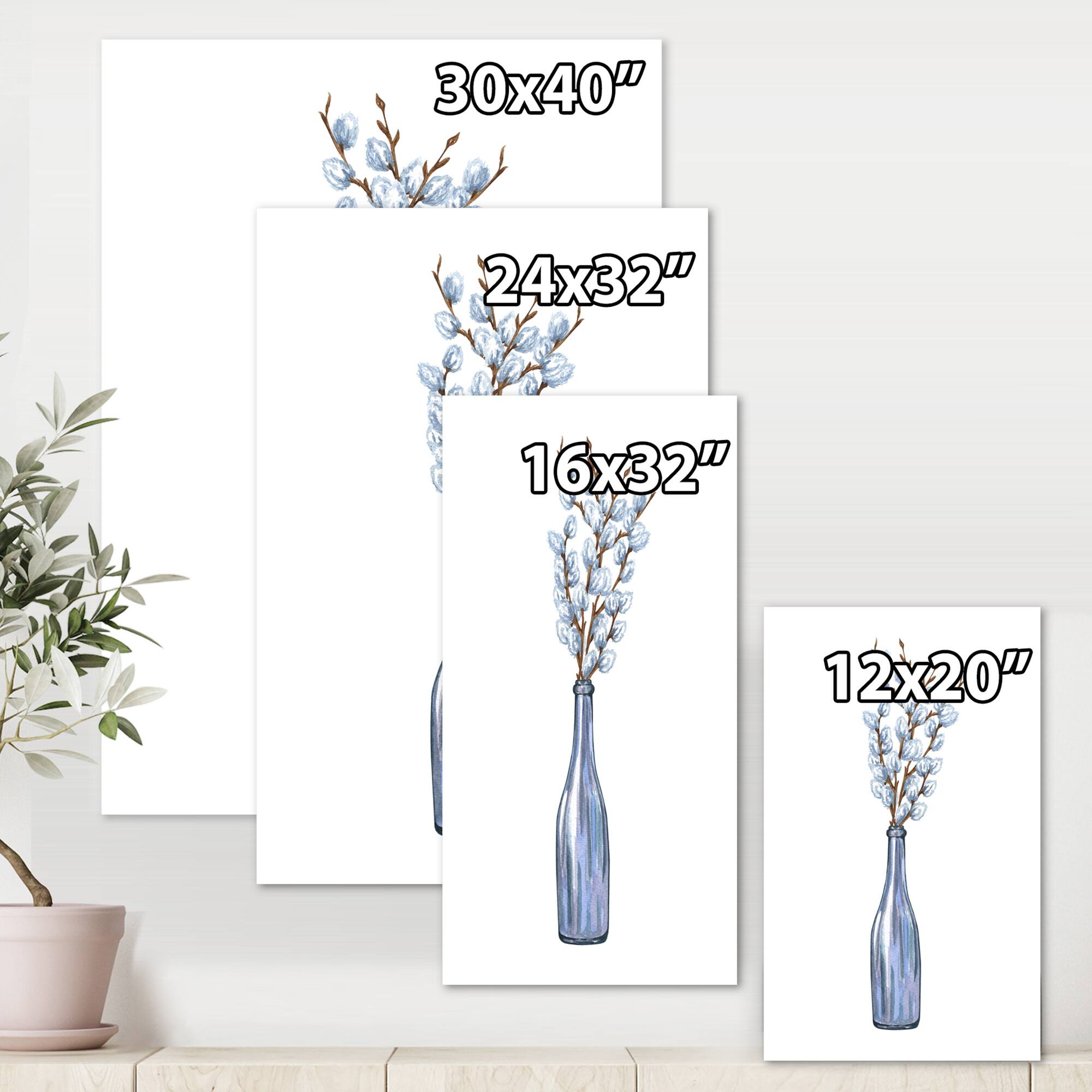Designart - Bunch of Willow Twigs II